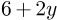 6%2B%202y
